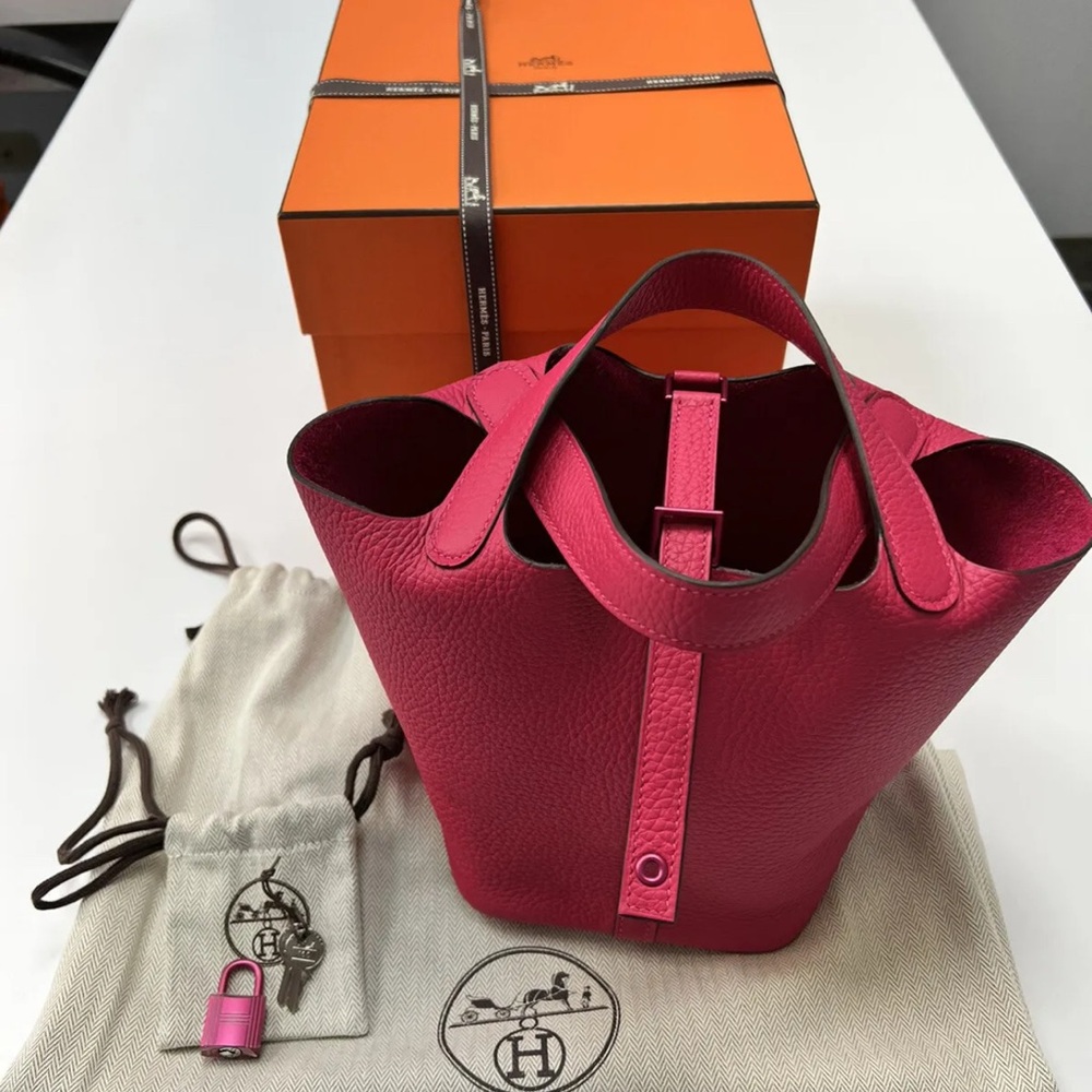 Hermes Fuchsia Picotin Bag